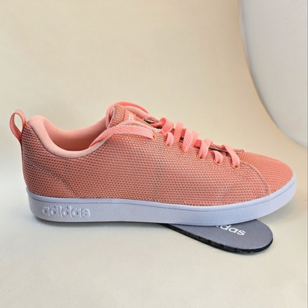 Adidas Advantage dusty pink lace-up sneakers